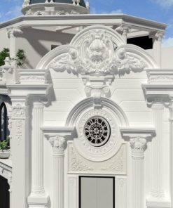 Đắp Phù Điêu Bê Tông, Phù Điêu Xi Măng Mặt Tiền Tại Quảng Ninh 07