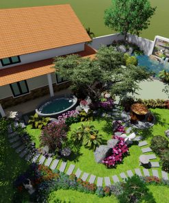 Thiết Kế Thi Công Tiểu Cảnh Sân Vườn Đẹp, Độc Đáo Tại Quảng Ninh 06