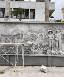 Tranh Đắp Phù Điêu Xi Măng Tường, Hàng Rào