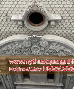 Đắp Phù Điêu Bê Tông, Phù Điêu Xi Măng Mặt Tiền Tại Quảng Ninh 08