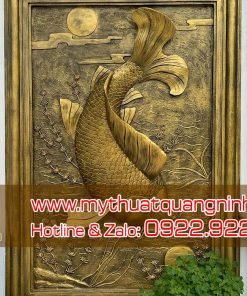 Tranh Đắp Nổi 3D Giả Đồng Tại Quảng Ninh 01