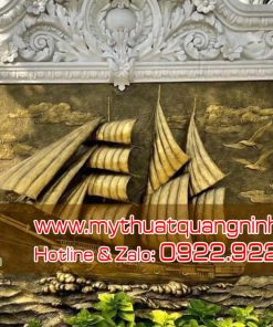Tranh Đắp Nổi 3D Giả Đồng Tại Quảng Ninh 02
